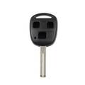 Keyless Factory Remote Shells: Lexus / 3-Button Remote Head SHELL / Short Blade TOY40 for HYQ12BBT / RHS-LEX-1